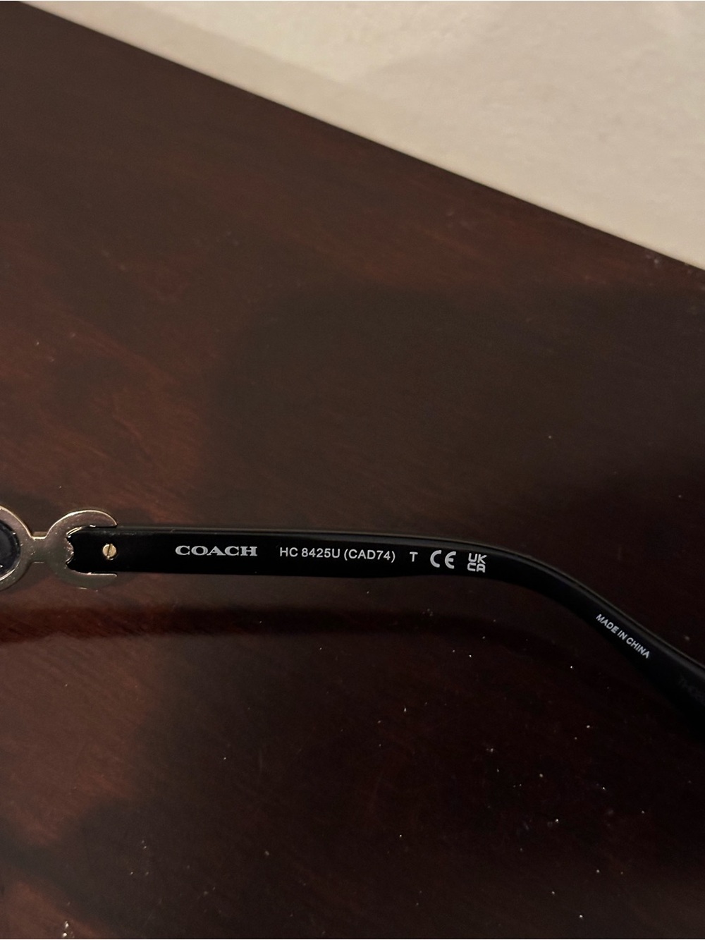 Coach Black Women's Glasses with Silver Hardware